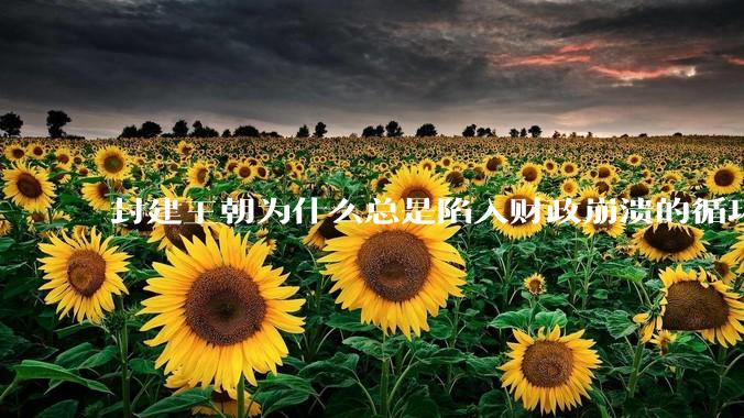 封建王朝为什么总是陷入财政崩溃的循环?